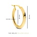 Isabel Bernard Rivoli Lila 14 karat gold hoop earrings