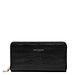 Isabel Bernard Cadeau d'Isabel croco black leather handbag and zipper wallet gift set