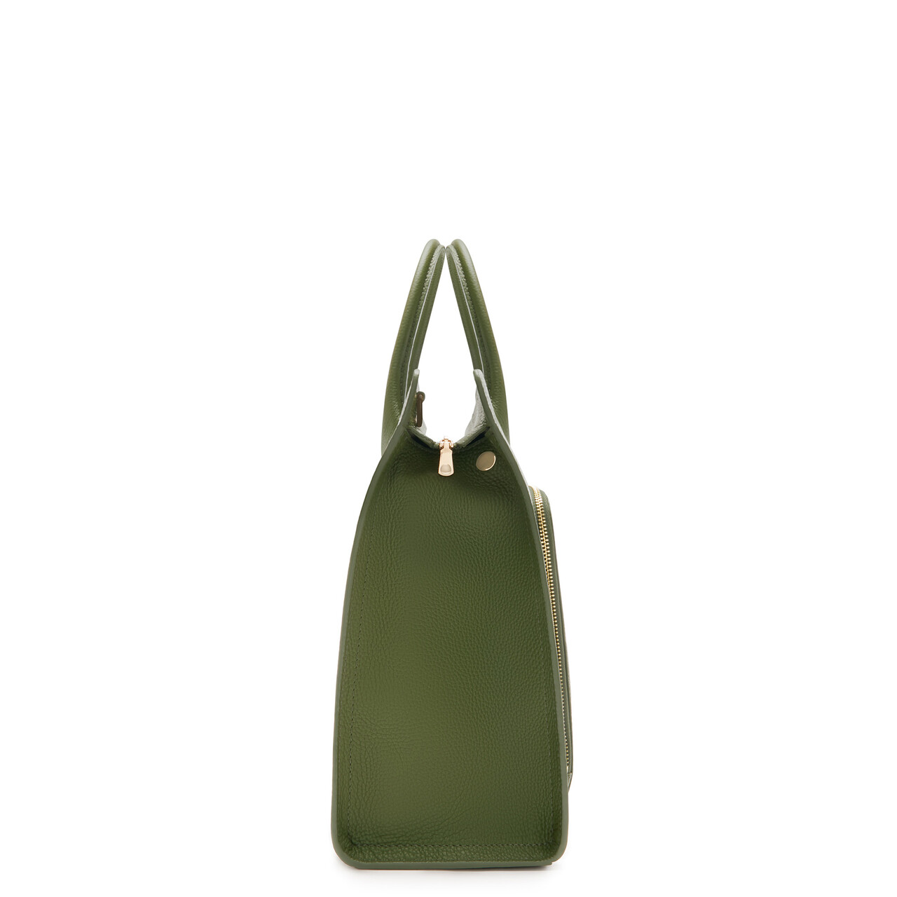 Isabel Bernard Honoré Nadine green calfskin leather handbag with 16.4 inch laptop compartment