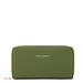 Isabel Bernard Honoré Léa green calfskin leather zipper wallet