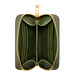 Isabel Bernard Honoré Jules grön läder plånbok med dragkedja av kalvskinn