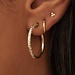 Isabel Bernard Rivoli Laura 14 karat gold hoop earrings with diamond cut