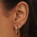 Isabel Bernard Le Marais Cerise 14 karat gold hoop earrings 18 mm
