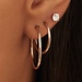 Isabel Bernard La Concorde Cerise 14 karat rose gold hoop earrings 22 mm