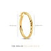 Isabel Bernard Rivoli Laura 14 karat gold hoop earrings with diamond cut