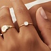 Isabel Bernard Belleville Nova 14 karat gold ring with mother of pearl