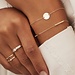 Isabel Bernard Le Marais Jolie 14 karaat gouden armband met 3 staafjes