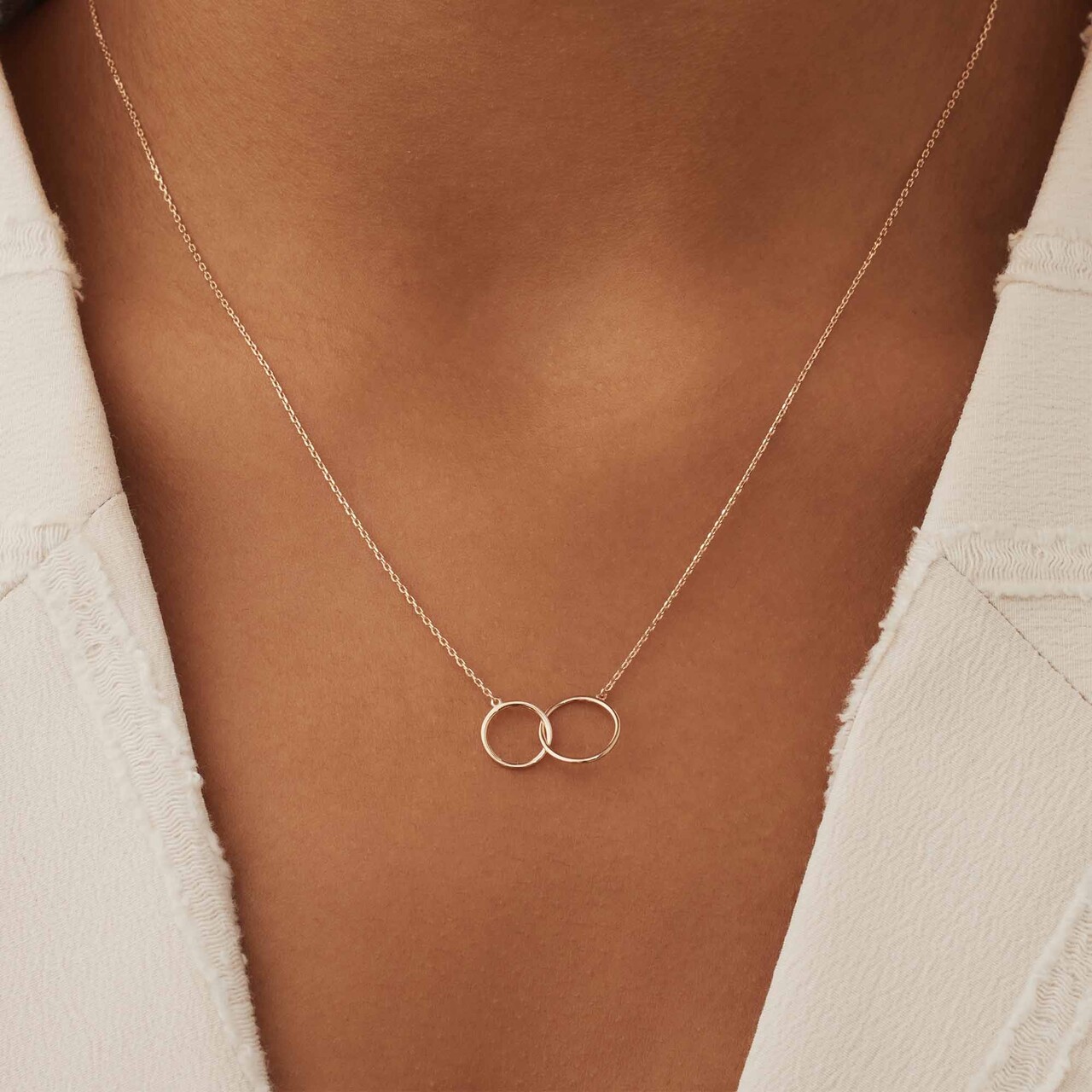 Isabel Bernard La Concorde Loulou 14 karat rose gold collier with two rings