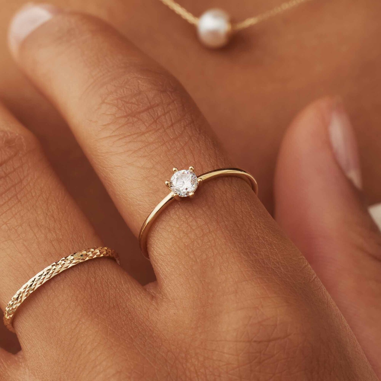 Anelli minimal deals oro