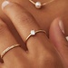Isabel Bernard Le Marais Abelle anillo de oro de 14 quilates con circonita