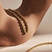Isabel Bernard Rivoli Violette pulseira de ouro de 14 quilates com torção