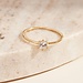 Isabel Bernard Le Marais Abelle 14 karaat gouden ring met zirkonia steen