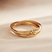 Isabel Bernard Rivoli Méline 14 karat guld trinity ring