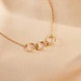 Isabel Bernard Belleville Anna 14 karat gold necklace with rings