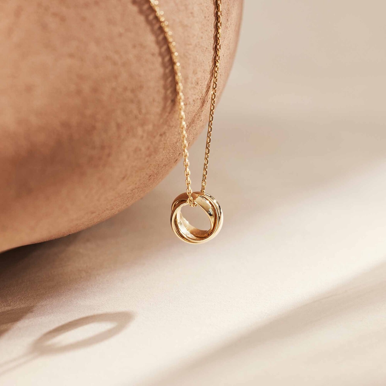 Isabel Bernard Rivoli Méline 14 karat gold necklace with rings