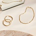 Isabel Bernard Rivoli Laura 14 karat gold hoop earrings with diamond cut