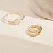 Isabel Bernard Rivoli Zélie 14 karat gold hoop earrings twist