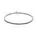 Isabel Bernard De la Paix Cecile 14 karaat witgouden tennis armband | zwarte diamant 1.47 ct