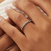 Isabel Bernard De la Paix Cecile 14 karat white gold ring with black diamond 0.28 carat