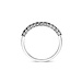 Isabel Bernard De la Paix Cecile anillo de oro blanco de 14 quilates con diamante negro 0.28 carat