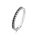 Isabel Bernard De la Paix Cecile 14 karat white gold ring with black diamond 0.19 carat