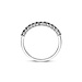 Isabel Bernard De la Paix Cecile 14 karat hvidguld ring med sort diamant 0.19 karat