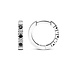 Isabel Bernard De la Paix Feline 14 karat white gold hoop earrings with black and white diamonds 0.20 carat