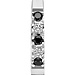 Isabel Bernard De la Paix Feline 14 karat white gold hoop earrings with black and white diamonds 0.20 carat