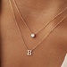 Isabel Bernard La Concorde Chloé 14 karat rose gold initial collier with letter