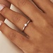 Isabel Bernard De la Paix Celesse anillo de oro blanco de 14 quilates con diamante 0.07 carat