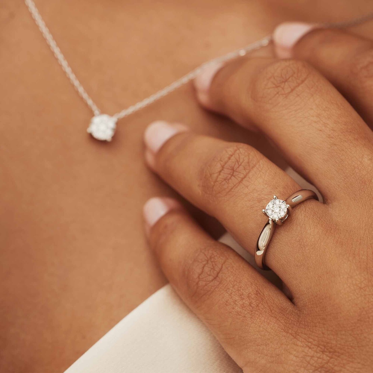 14 karat white gold sale 1 carat diamond