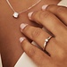 Isabel Bernard De la Paix Sylvie anello in oro bianco 14 carati con diamanti 0.07 carati