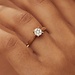 Isabel Bernard De la Paix Hanaé anello in oro 14 carati con diamanti 0.14 carati
