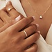 Isabel Bernard De la Paix Madeline 14 karaat gouden ring met diamant 0.20 karaat