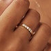 Isabel Bernard De la Paix Madeline anel de ouro de 14 quilates com diamante 0.20 carat