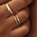 Isabel Bernard Rivoli Aélys anelli sovrapponibili in oro 14 carati con zirconia