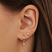 Isabel Bernard De la Paix Inaya orecchini a bottone in oro 14 carati con diamanti 0.02 carati