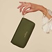 Isabel Bernard Honoré Léa grön läder plånbok med dragkedja av kalvskinn