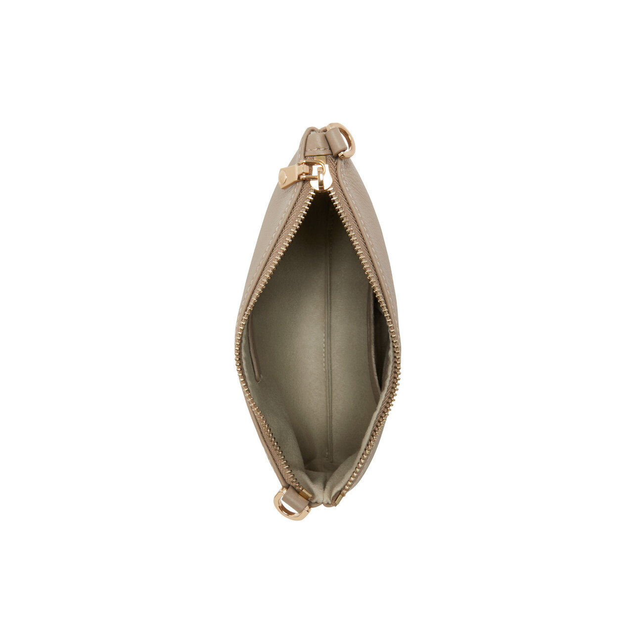 Isabel Bernard Honoré Misra taupe calfskin leather shoulder bag