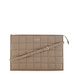 Isabel Bernard Honoré Cosette laptop sleeve in pelle di vitello intrecciato taupe