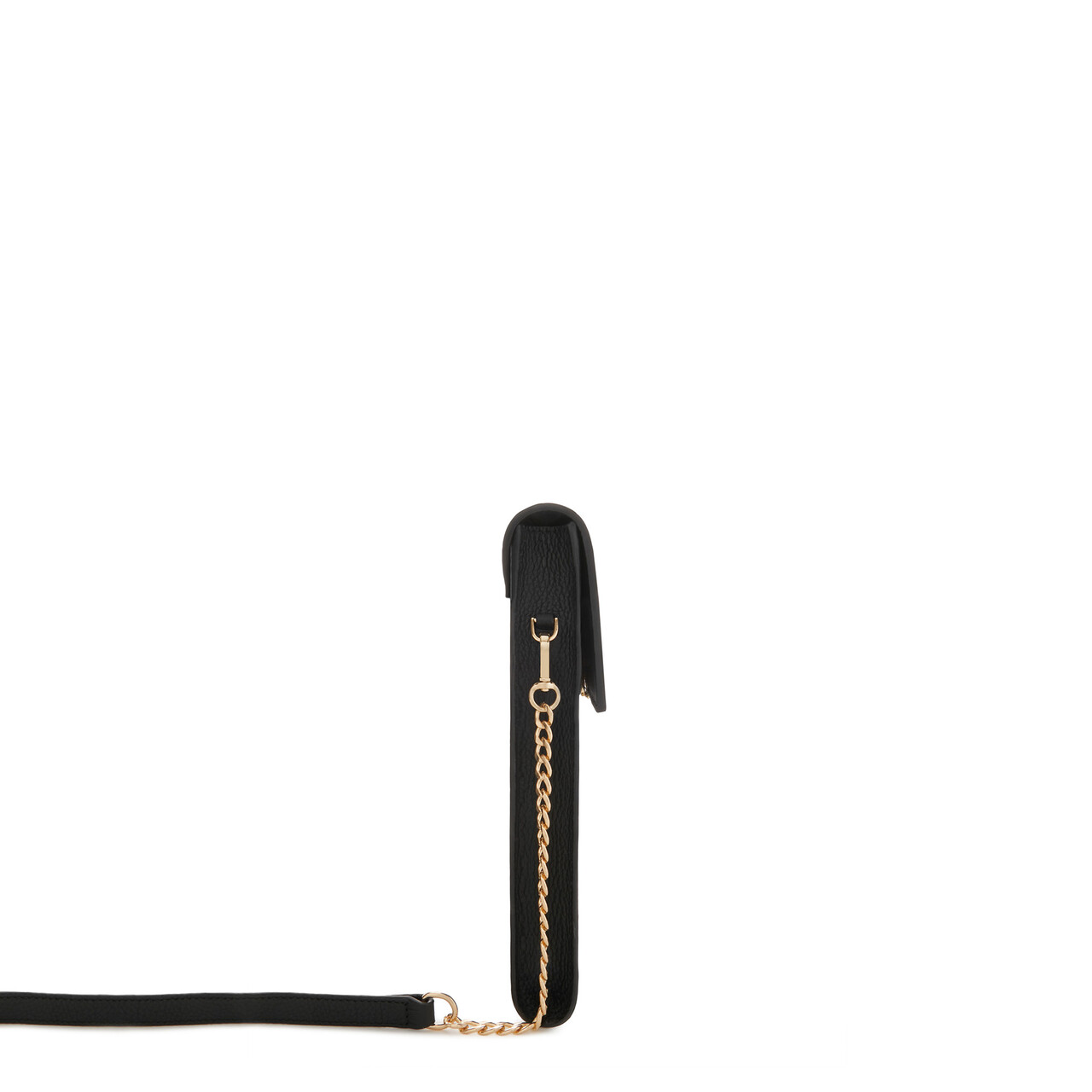 Isabel Bernard Honoré Clara croco black calfskin leather laptop sleeve with shoulder strap