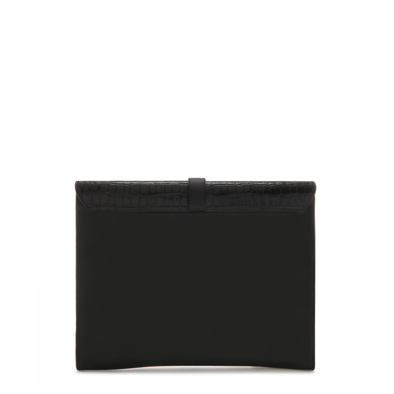Isabel Bernard croco black leather laptop sleeve IB CLR CBLCK