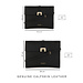 Isabel Bernard Honoré Clara laptop sleeve in pelle di vitello nero croco con tracolla