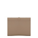 Isabel Bernard Honoré Clara laptop sleeve in pelle di vitello taupe con tracolla