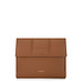 Isabel Bernard Honoré Caroline camel braided calfskin leather laptop sleeve