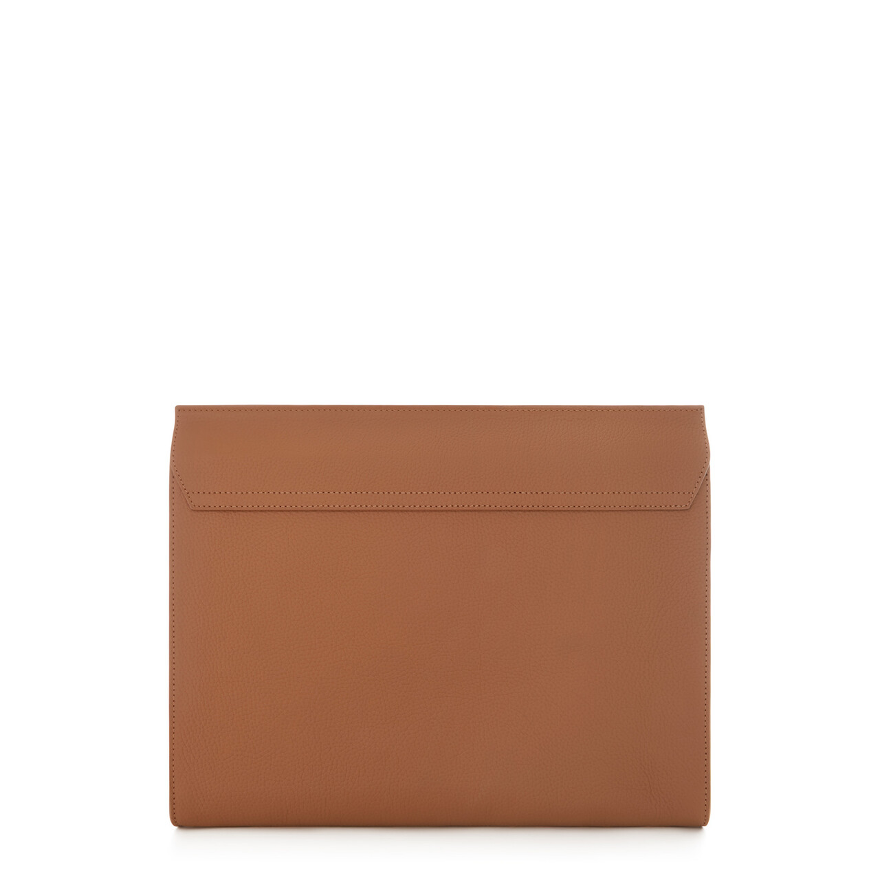 Isabel Bernard Honoré Caroline camel braided calfskin leather laptop sleeve