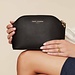 Isabel Bernard Honoré Brunelle black calfskin leather toiletry bag