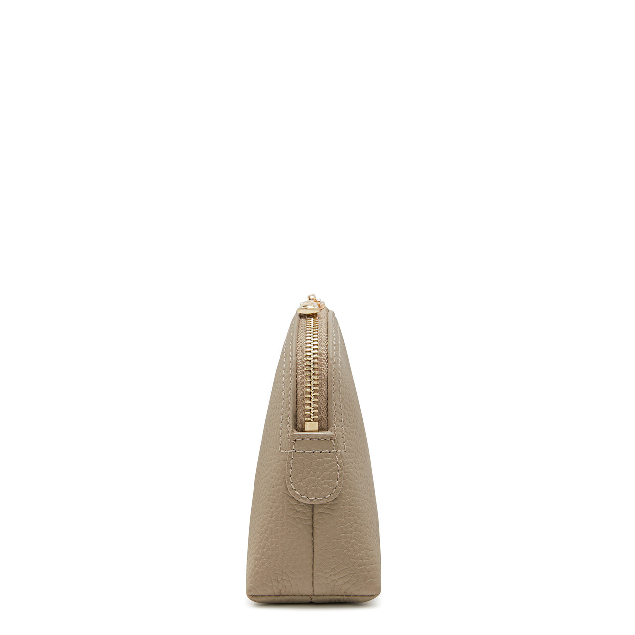 Isabel Bernard Honoré Brunelle taupe calfskin leather toiletry bag