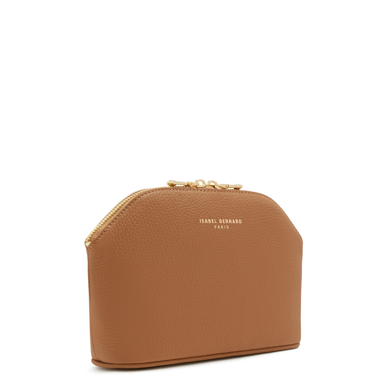 Isabel Bernard Honoré Brunelle camel calfskin leather toiletry bag