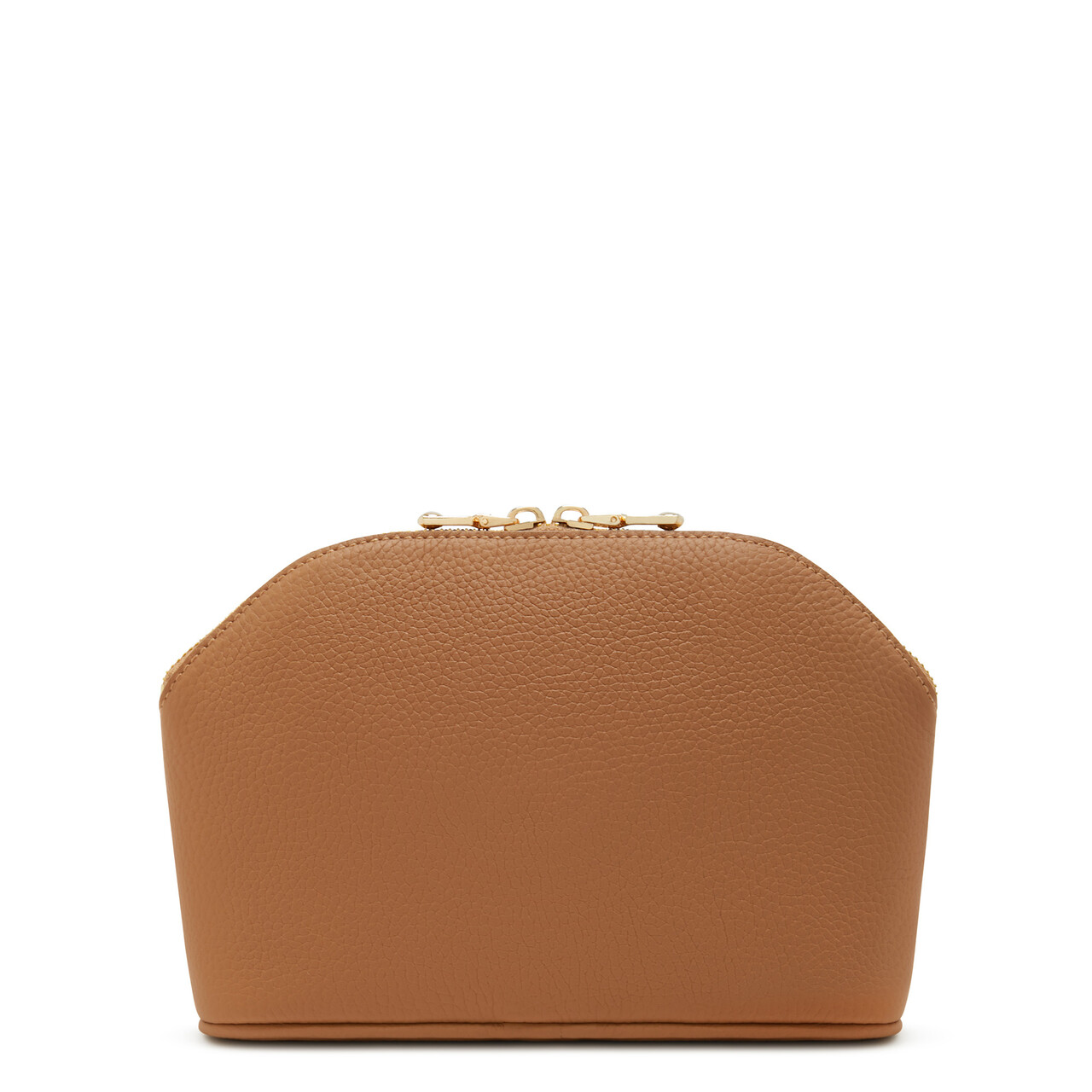 Isabel Bernard Honoré Brunelle camel calfskin leather toiletry bag